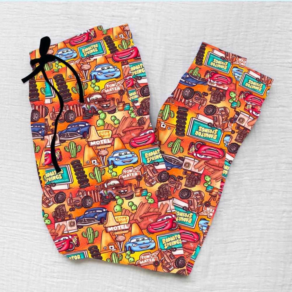 NWT Little Snuggles Disney Pixar Cars Women's Bamboo Joggers